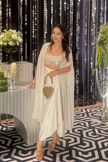 Serenity White Cape Set