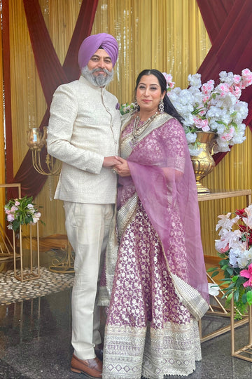 Rivayat Lavender lehenga