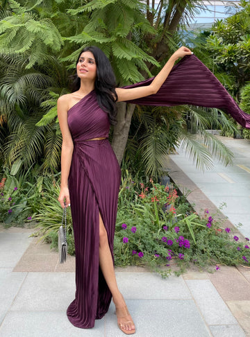 Quinn Plum Dress