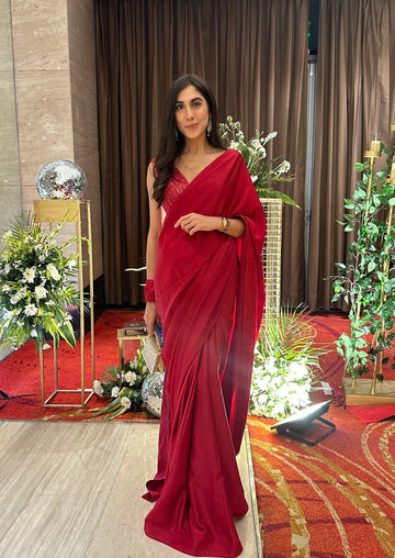 Inara Red Saree