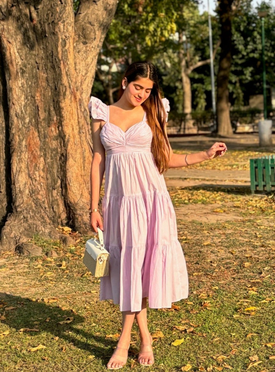 Hibiscus Lavender Dress